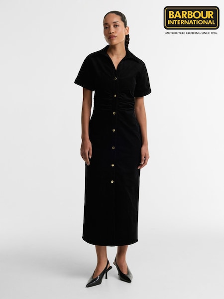 Black - Barbour International Kenna Maxi Dress