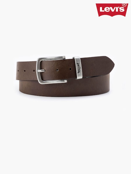 Braun - Regular Levi's® Metal Two Horse Keeper Belt