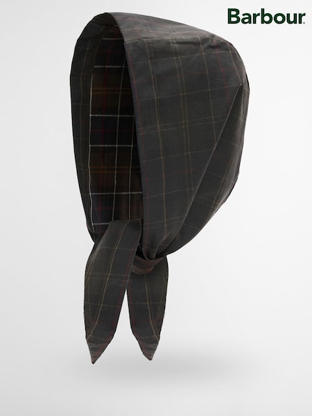 Brązowy - Barbour® Arlene Wax Tie Head Scarf