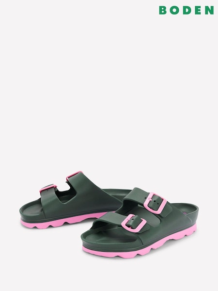 Boden Lyla Double Buckle Sliders (H00318) | 365 LEI