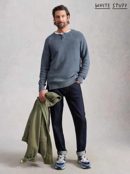 White Stuff Blue Gatley Henley Jumpers (H00438) | $162