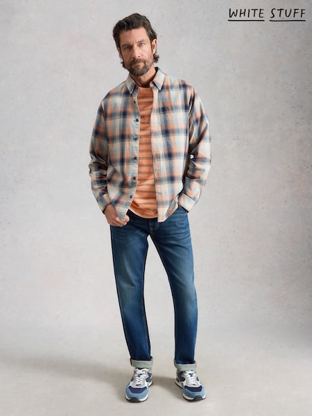 White Stuff Orange Harrington Stripe T-Shirt (H00444) | Rp 709,000