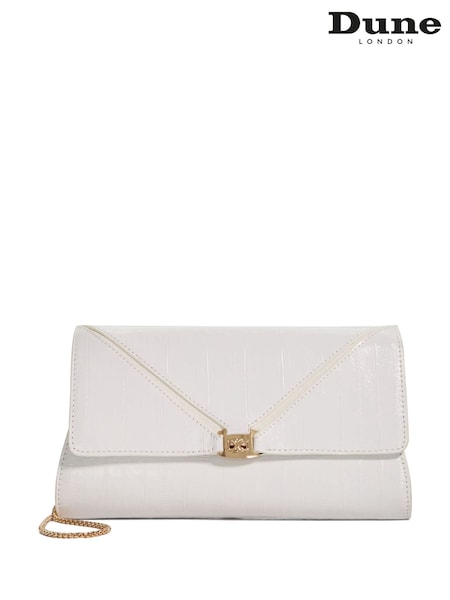 Dune London White Bee Clutch Bag (H00806) | SGD 192