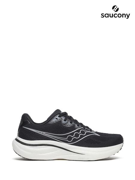 Black/White - Regular Saucony Ride 19 Trail Trainers