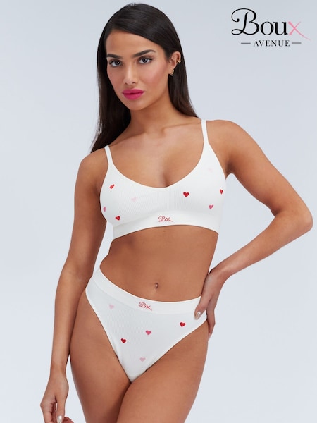 Смесь слоновой кости - Boux Avenue Seamless Ruche Bra & Knickers Set (H01092) | 31 230 тг