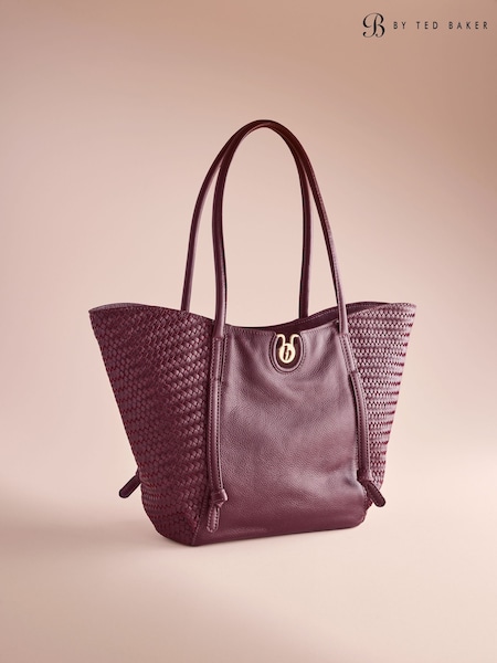 Burgundijas sarkanā rafija - B By Ted Baker Shopper Bag