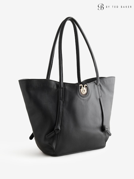 Melns - B By Ted Baker Leather Shopper Bag