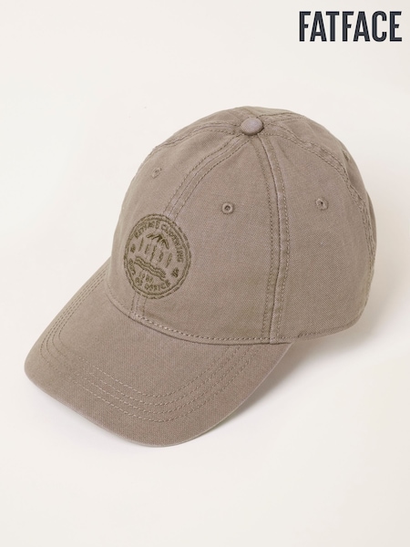 Marrón - Regular Fatface Embroidered Baseball Cap