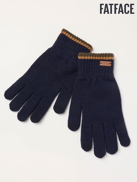 Navy - Regular Fatface Gloves