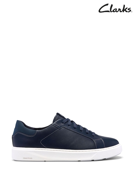 Tamsiai mėlyna/Burgundy - Regular Clarks Code C Lace Navy Trainers