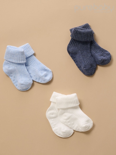 Zils - Purebaby Rib Socks 3 Pack