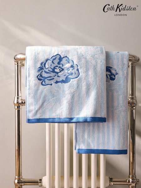Cath Kidston Climbing Rose Stripe 100% Cotton Towel