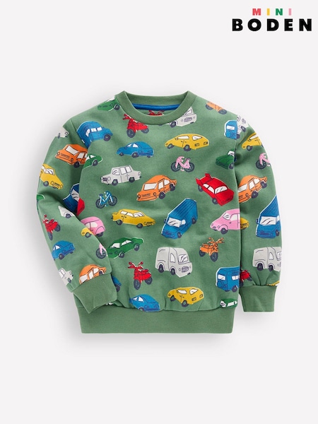 Boden Green Everyday Printed Sweatshirt (H05492) | AED157 - AED186