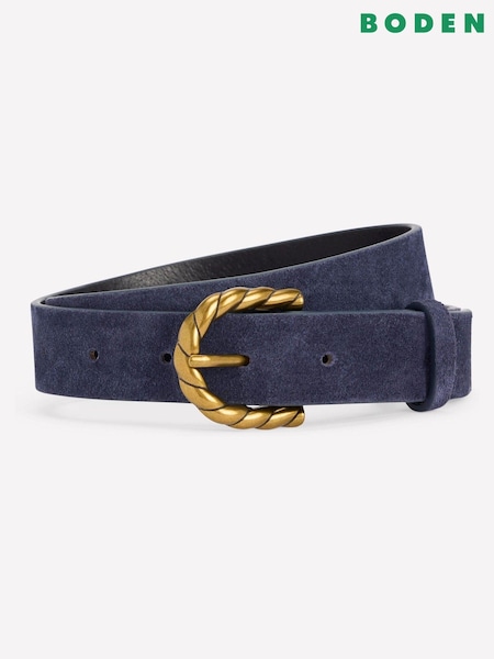 Boden Blue Twist Buckle Belt (H05494) | SGD 114