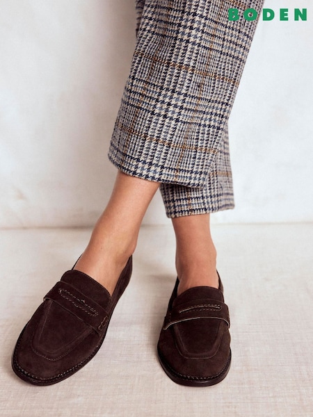 Boden Brown Nya Penny Loafers (H05511) | SGD 230