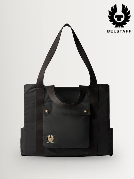 Black - Regular Belstaff Trialmaster Tote Bag