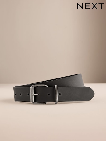 Black - Regular Casual Leather Belt