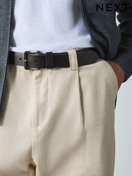Black - Regular Casual Leather Belt