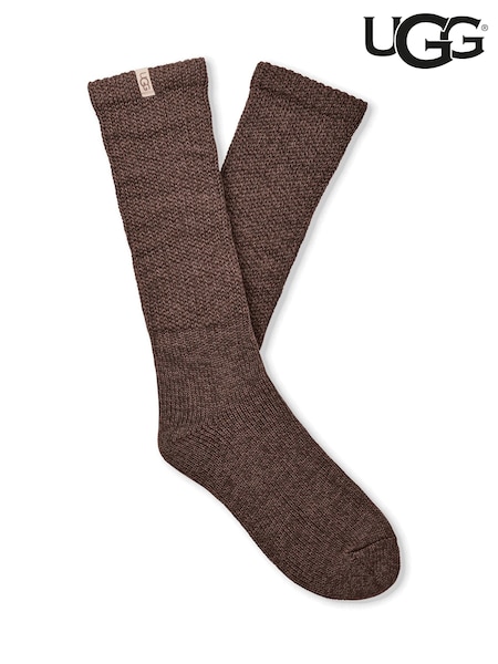 Mid Brown - Ugg Tyla Slouchy Crew Ii Socks