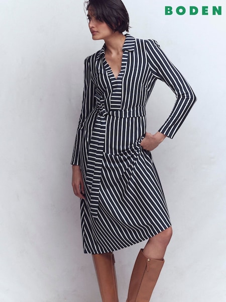 Boden Navy Imogen Collared Dress (H06243) | €131.50