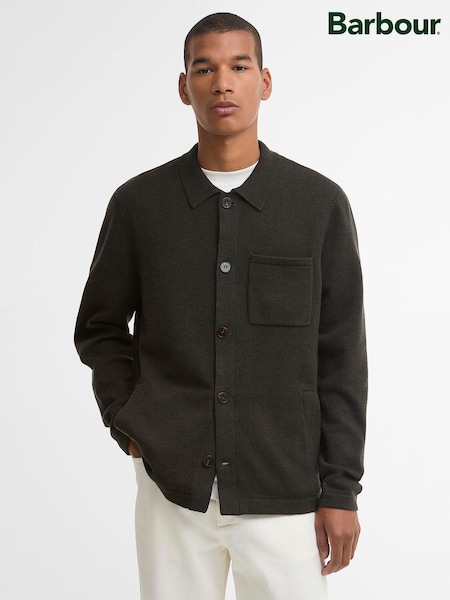 Dark Green - Regular Barbour® Bellham Knitted Cardigan