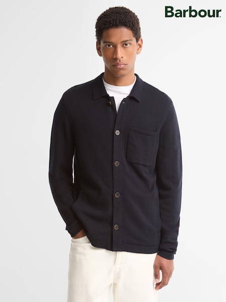 Navy - Regular Barbour® Bellham Knitted Cardigan