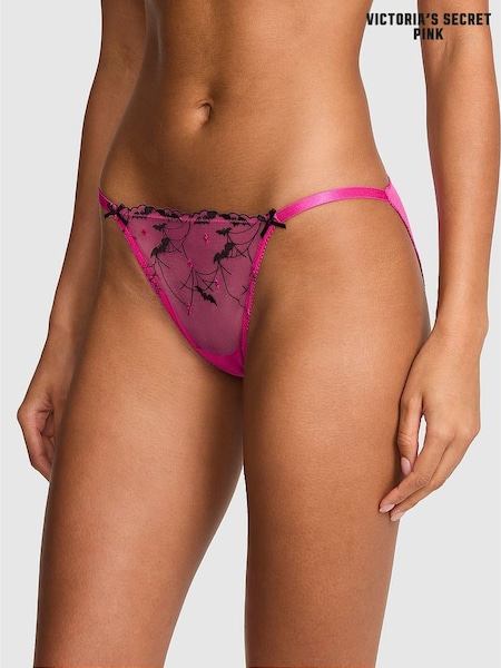 Pink Bat - Victoria's Secret Pink Halloween Embroidery Knickers