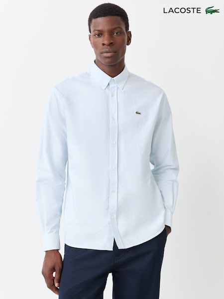 Light Blue - Regular Lacoste Regular Fit Oxford Shirt