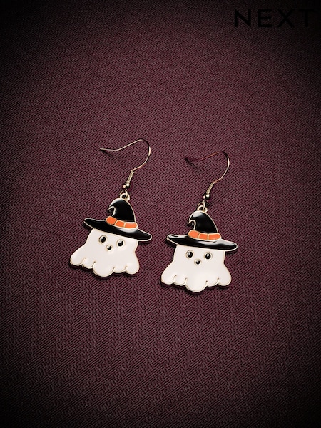 Blanco - Halloween Ghost Drop Earrings