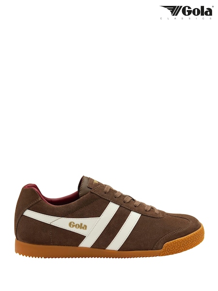 Gola Brown Harrier Suede Lace-Up Trainers (H08202) | 569 SAR