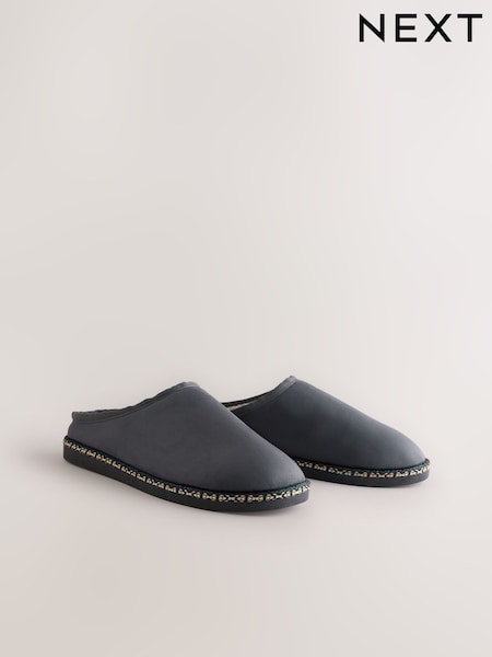 Grau - Regular Tape Mule Slippers