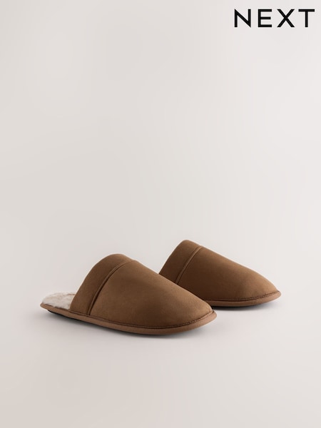 棕褐色 - Regular Mule Slippers