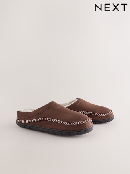 Tan Brown - Regular Stitch Mules