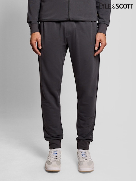 Lyle & Scott Grey Lightweight Cuffed Lounge Joggers (H08683) | AED204
