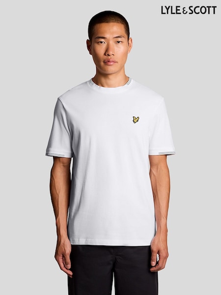 Lyle & Scott White Fine Tipped T-Shirt (H08690) | 268 SAR