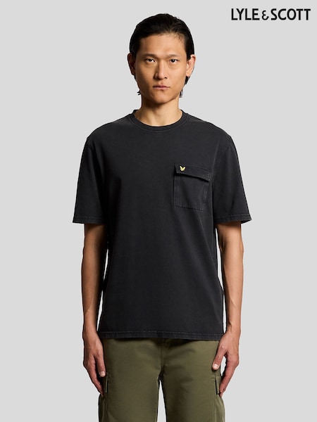 Lyle & Scott Black Cargo Pocket T-Shirt (H08695) | PKR 23,460