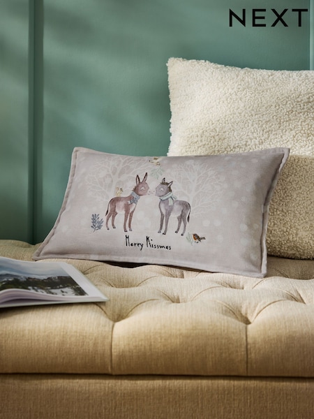 Merry Kissmass Donkey Cushion