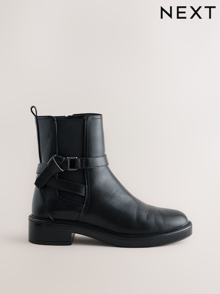 Black - Forever Comfort® Chelsea Knot Ankle Boots