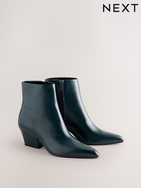 Teal Blue - Forever Comfort® Pointed Toe Ankle Boots