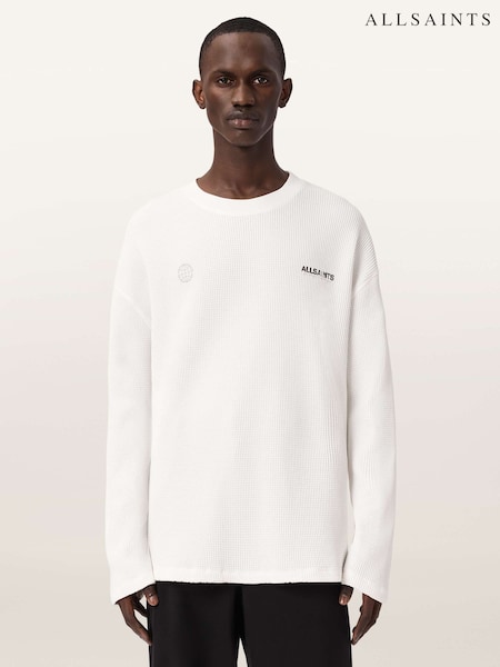 AllSaints Emblem Long Sleeve Crew Neck T-Shirt (H09863) | ‏478‏₪
