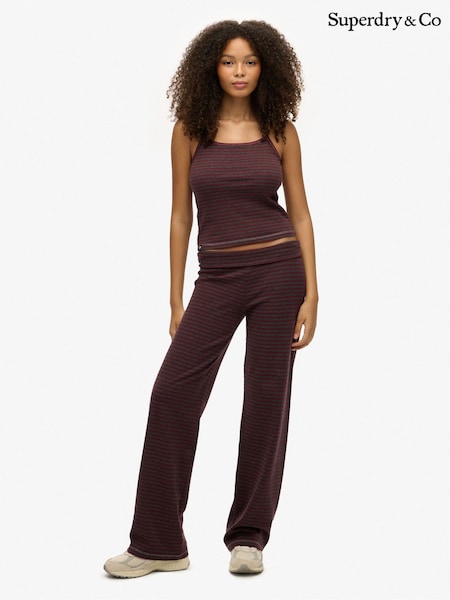 Raya roja - Pantalones de chándal plegables Superdry Athletic Essentials