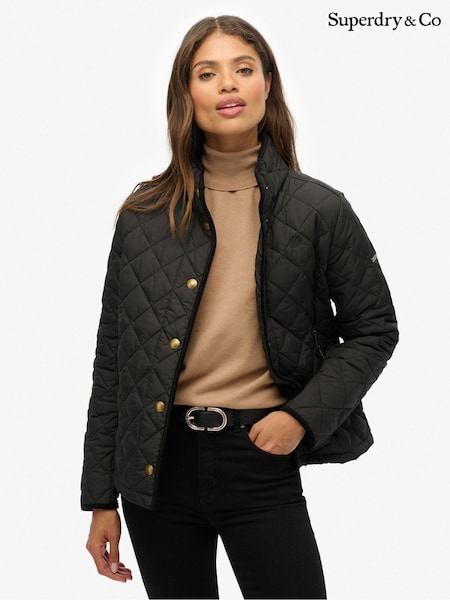 Black - Superdry Estate Country Liner Jacket