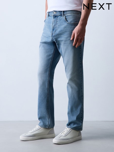 Голубой - Slim Fit Essential Stretch Jeans