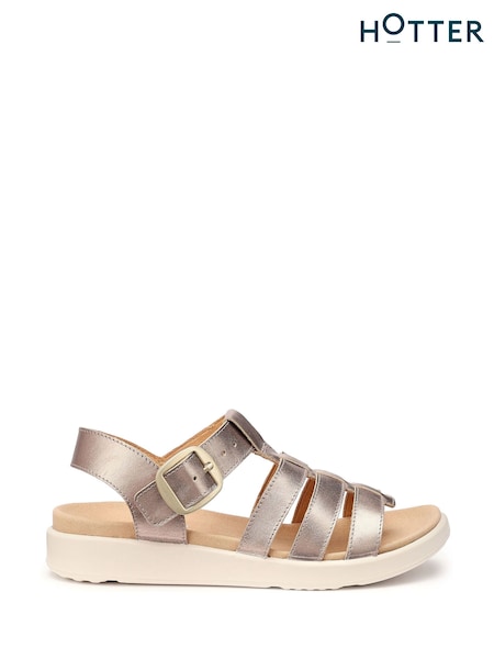 Metallic - Hotter Alanya Buckle Casual Sandals