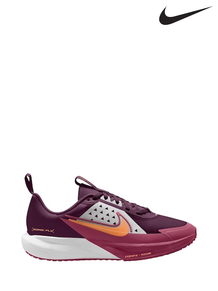 Nike Red Bordeaux Youth Sonic Fly Running Trainers (H10969) | €78