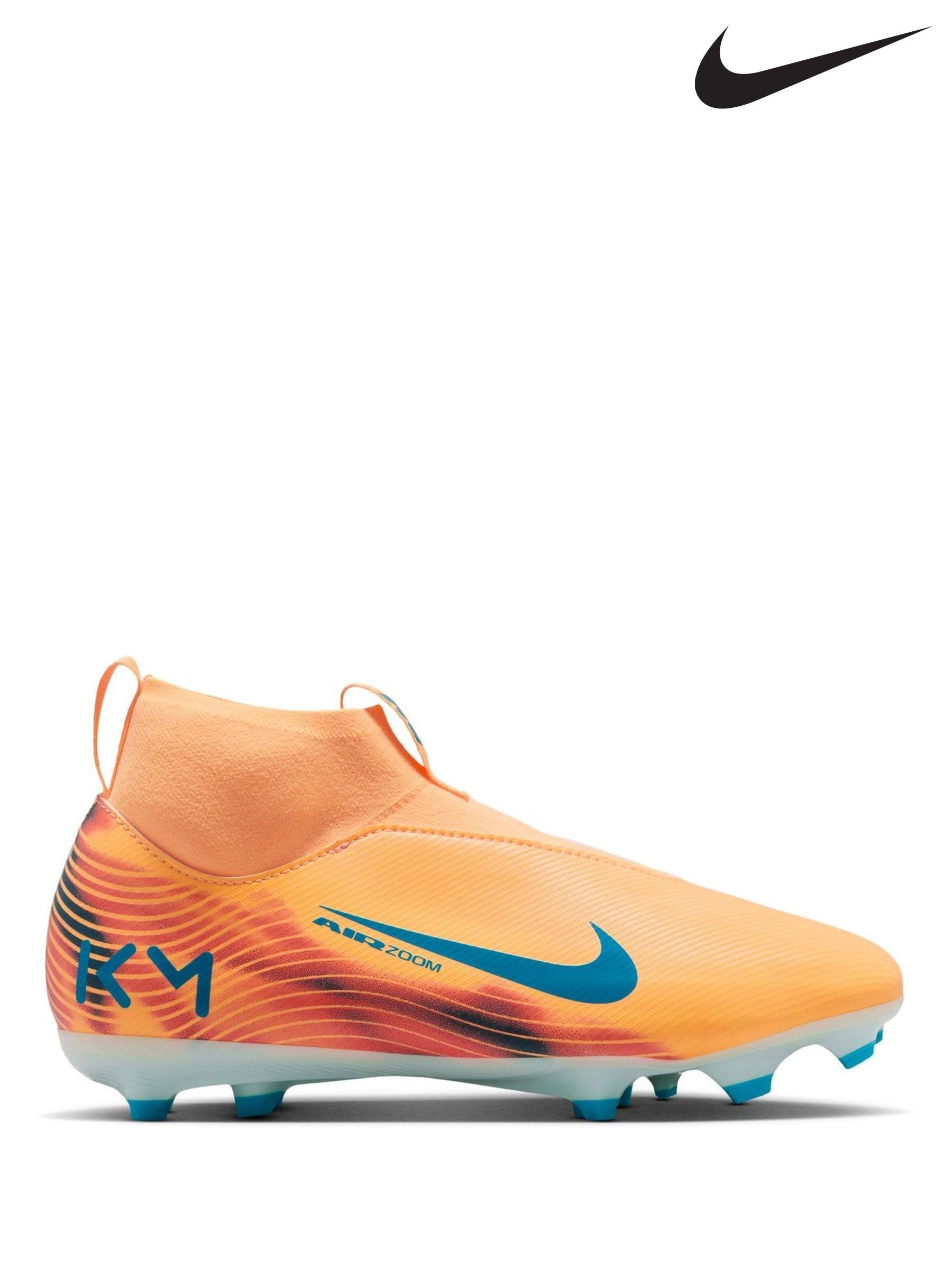 orange youth football cleats
