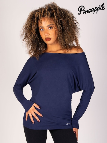 Sininen - Monroe Naisten Pitkä hiha Jersey Top (H11004) | €41