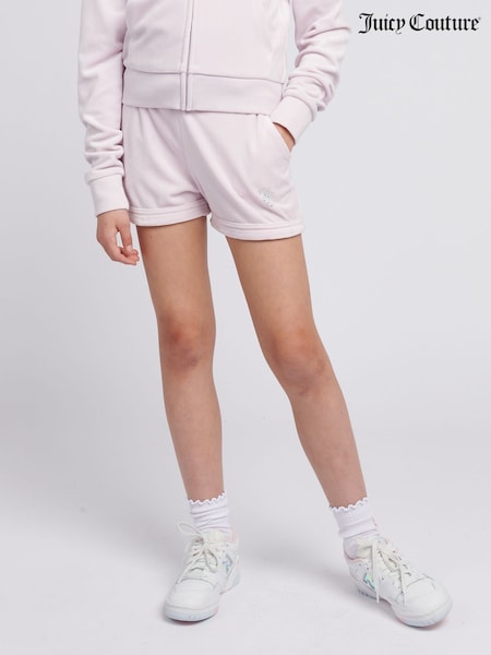 Juicy Couture Purple Girls Velour Fold Up Shorts (H11032) | €71