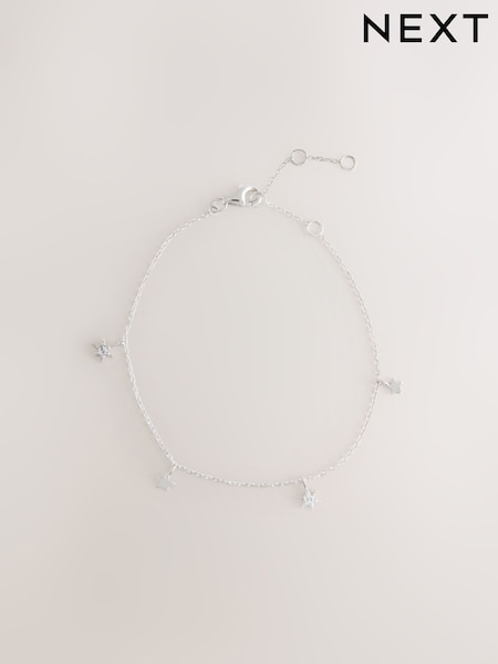 Sterling Silver Dainty Star Bracelet (H11063) | €21