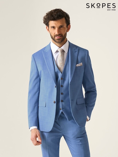 Skopes Blue Slim Fit Redding Suit Jacket (H11107) | AED641